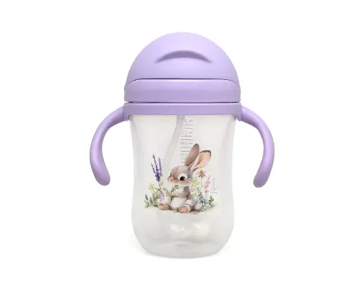 Taza con pajita Conejo Lavanda Step 3 - Kiokids