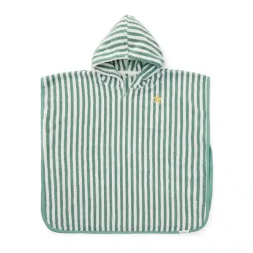 Poncho de Playa Rayas Verdes