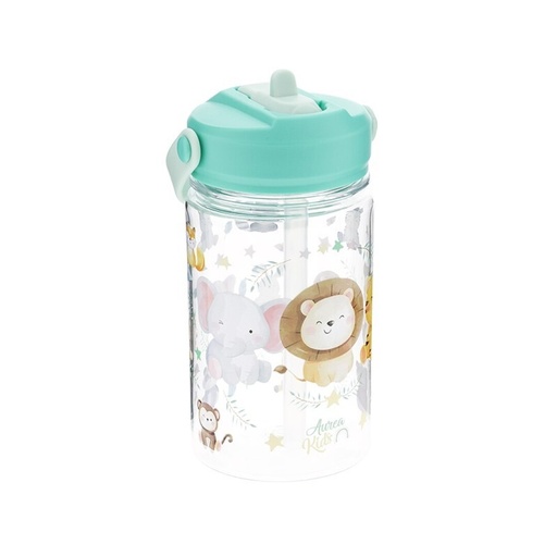 BOTELLA TRITÁN 350ML ADAPTADOR INFANTIL CON PAJITA - ANIMALS