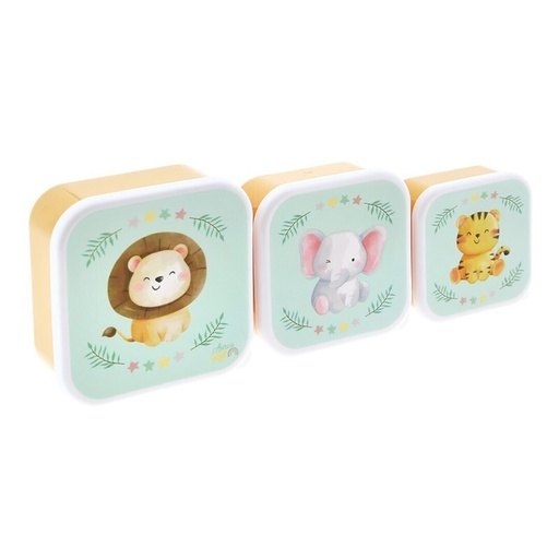 Set de 3 cajitas de almuerzo - LITTLE ANIMALS