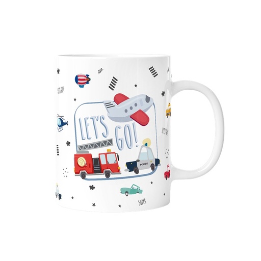  TAZA INFANTIL 330ML - TINY MOTORS