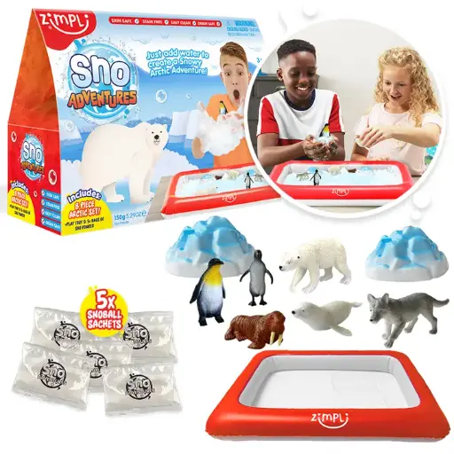 Set de juegos sensoriales con figuras Zimpli Sno Adventures Arctic